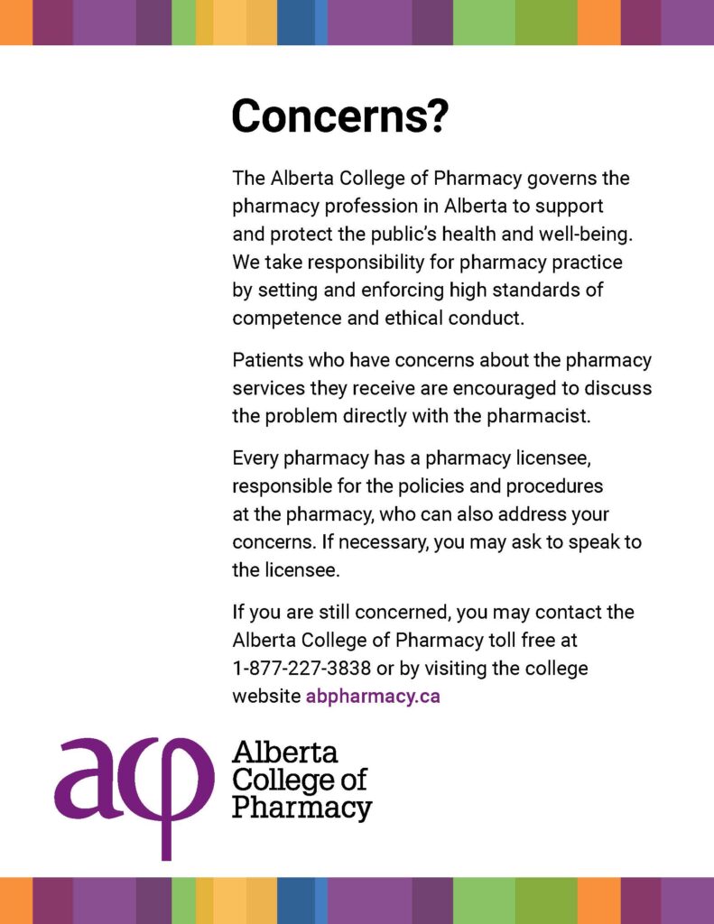 patient concern poster