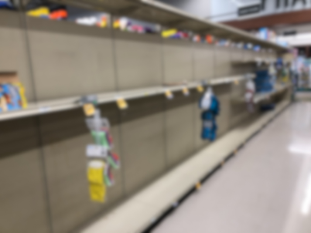 Shelves that show possible drug shortage e1663821320752
