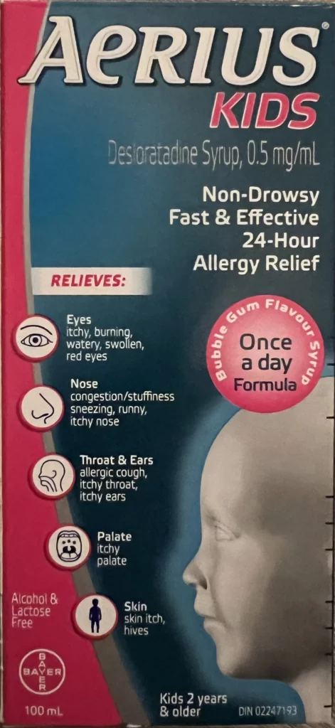 Your Kid is Coughing, Having a Runny or Congested Nose? Try Claritin Kids or Aerius Kids from Chaparral Compounding Pharmacy 3 Aerius Kids